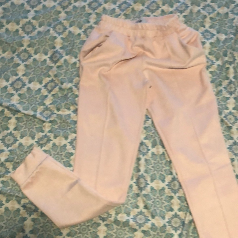 Paparazzi Fashion pink velour dress pants size 5